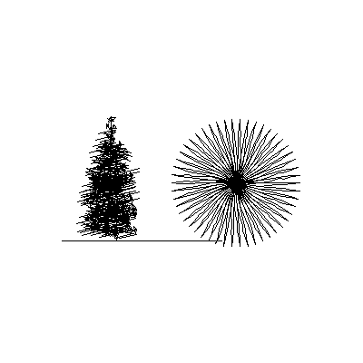 Arbol de pino de abeto