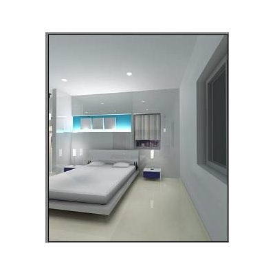 Elegancia Minimalista en Dormitorio 3D