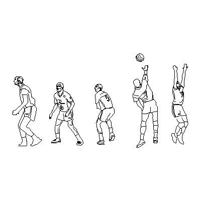 Jugadores de voleibol