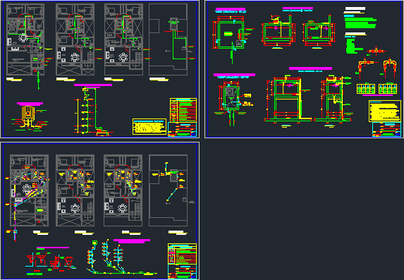 Multifamily Sanitary Facilities In DWG | CAD library