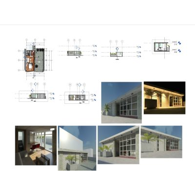 Proyecto vivienda de campo de un nivel