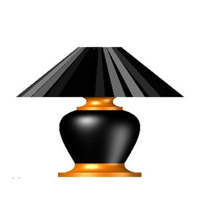 Elegante lampara de mesa 3D