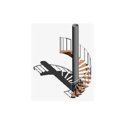 Escalera caracol 3d