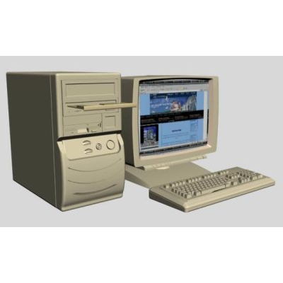 Computadora Retro en 3D
