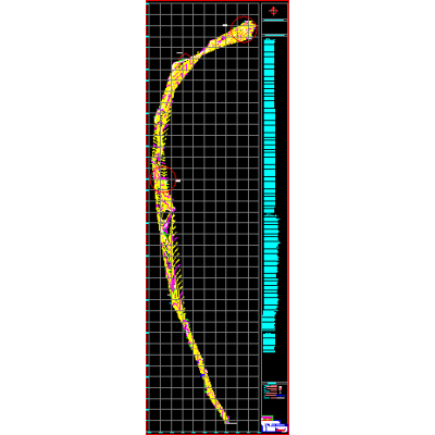 Electrical distribution network with topography