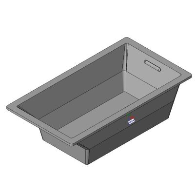 Banera Rectangular Underscore 3D