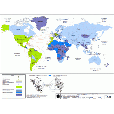 Mapa conexion de redes de comunicacion mapa mundi