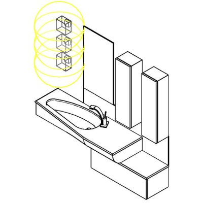 Lavabo Moderno con Almacenamiento