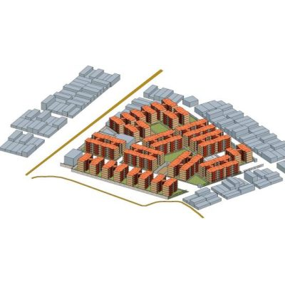 Residencial pinos de la plata argentina - torres 3d