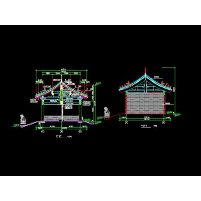 Modulo di gronda di architettura antica