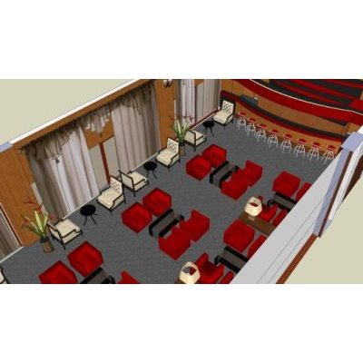 Cafe bar 3d