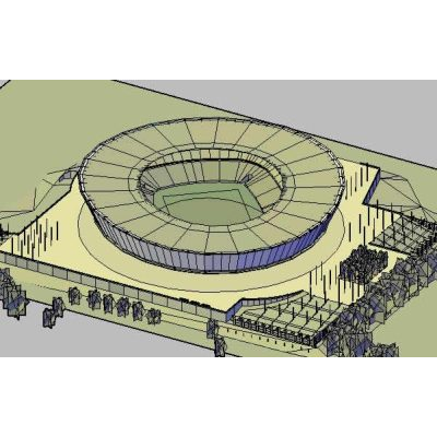 Estadio green point 3d