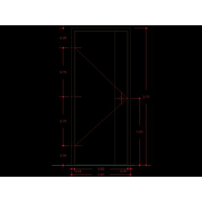 Diseno de Puerta con Detalles Precisos