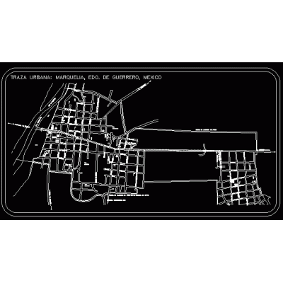 Plano Urbano de Marquelia, Guerrero