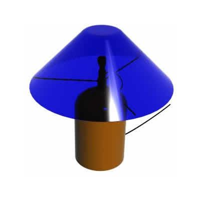 Blue Elegance Desk Lamp