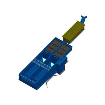 Floculador sedimentador 3d