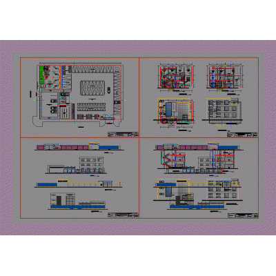 Planimetria general de sub gerencia de transportes y area administrativa