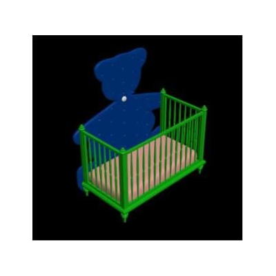 Cama para bebe modelo 3d