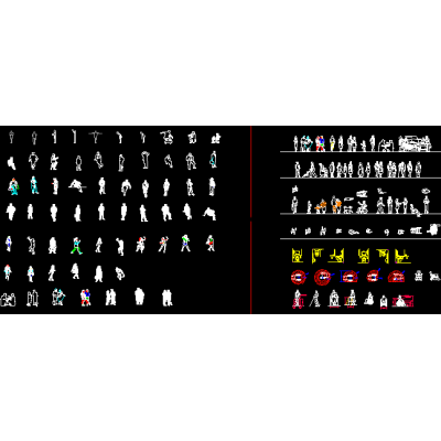Bloques de personas para autocad