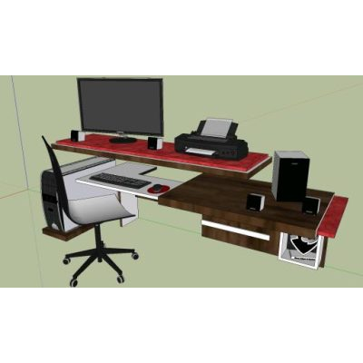 Equipamiento de oficina 3d
