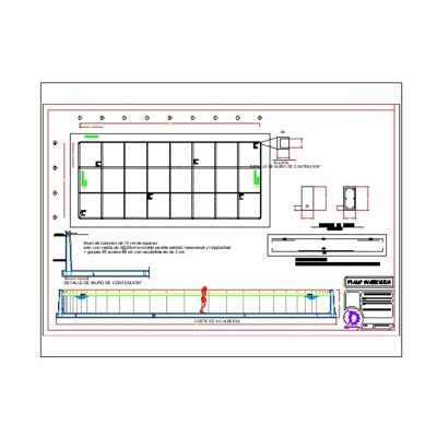 Plano estructural de alberca olimpica