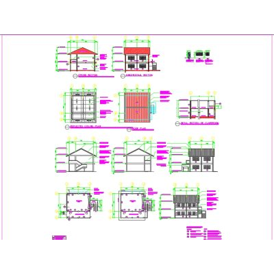 Edificio educativo con dos niveles.
