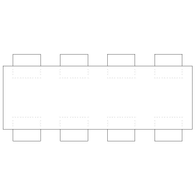 Mesa Rectangular 8 Sillas