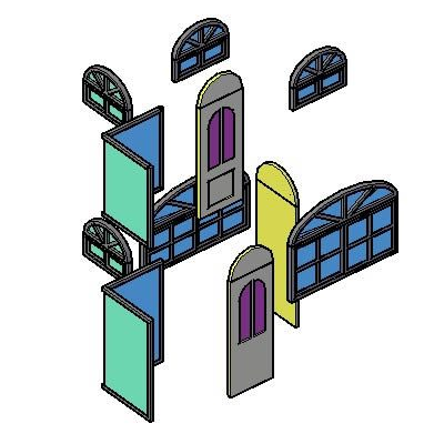 Puertas y ventanas 3d