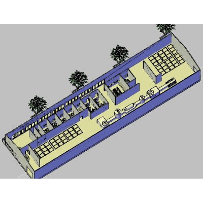 Planta chocolatera en 3d