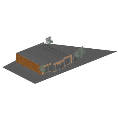 Coliseo deportivo 3d