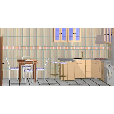 Cocina equipada 3d