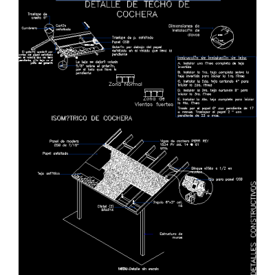 Detalles de techumbres