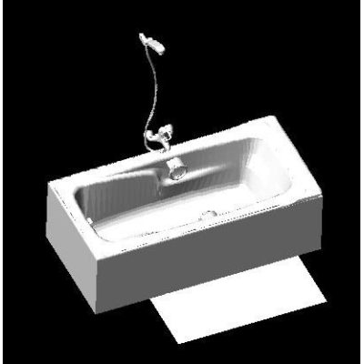Jacuzzi en 3d con regadera