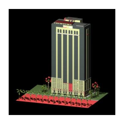 Guayaquil bankers building 3d