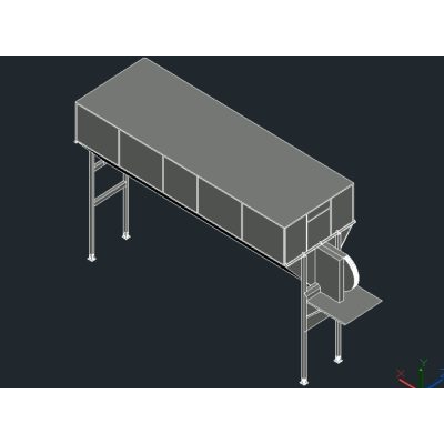 Silo alimentador secador para café