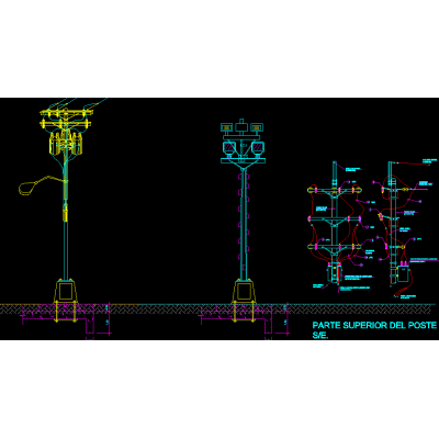 pole and transformers