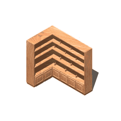 Librero el castillo 3d
