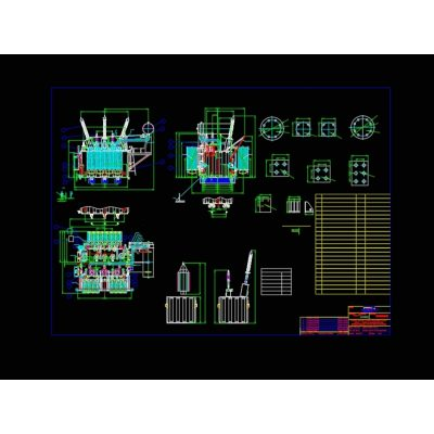 Autotransformer view for substation