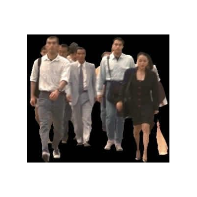 Gruppo eterogeneo che cammina