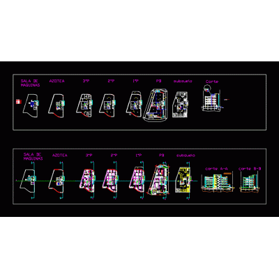 Office plan with facilities