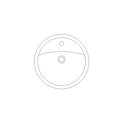 Lavabo Circular Diametro 480 Mm