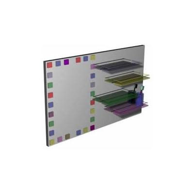 Espejo de lavabo en 3d con materiales