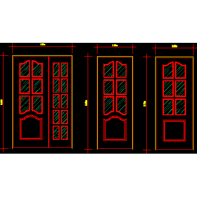 Puertas con vidrio
