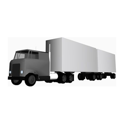 Camion 3d con trailler