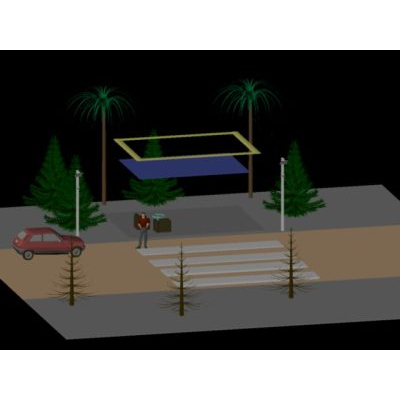 Caseta de vigilancia 3d