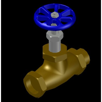 Válvula de Agua en 3D para Instalaciones