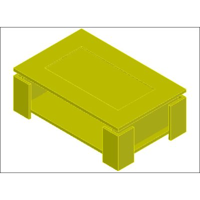 Modern 3D Coffee Table
