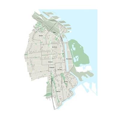 Plano de area turistica de buenos aires