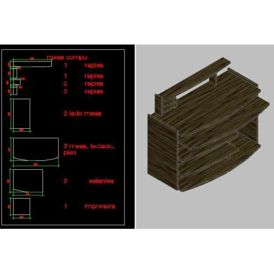 Diseno de mesa para pc