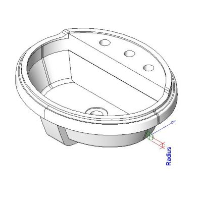 Elegante Lavabo de Pared Tresham